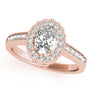 Oval Halo Engagement Floral Vintage Ring Style LY71923 - Lyght Jewelers 10040 W Cheyenne Ave Ste 160 Las Vegas NV 89129