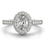 Oval Halo Engagement Floral Vintage Ring Style LY71923 - Lyght Jewelers 10040 W Cheyenne Ave Ste 160 Las Vegas NV 89129
