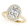 Oval Halo Engagement Ring with Single Rope Accents Style LY71911 - Lyght Jewelers 10040 W Cheyenne Ave Ste 160 Las Vegas NV 89129