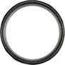 Grooved Flat Edge Black Titanium 8mm Band Hammered Finish - Lyght Jewelers 10040 W Cheyenne Ave Ste 160 Las Vegas NV 89129