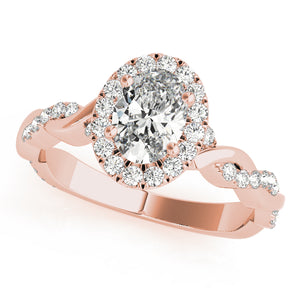 Oval Halo Engagement with Braided Ring Style LY71916 - Lyght Jewelers 10040 W Cheyenne Ave Ste 160 Las Vegas NV 89129