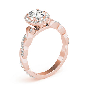 Oval Halo Engagement with Braided Ring Style LY71916 - Lyght Jewelers 10040 W Cheyenne Ave Ste 160 Las Vegas NV 89129