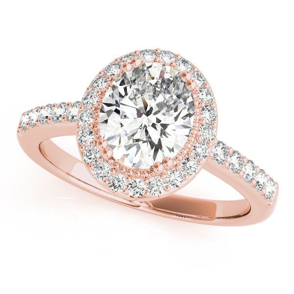 Oval Halo Engagement Classic Vintage Ring Style LY71925 - Lyght Jewelers 10040 W Cheyenne Ave Ste 160 Las Vegas NV 89129