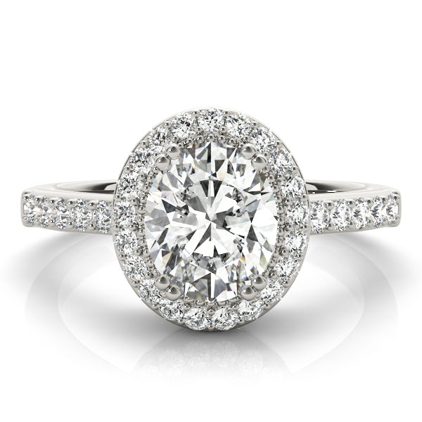 Oval Halo Engagement Classic Vintage Ring Style LY71925 - Lyght Jewelers 10040 W Cheyenne Ave Ste 160 Las Vegas NV 89129