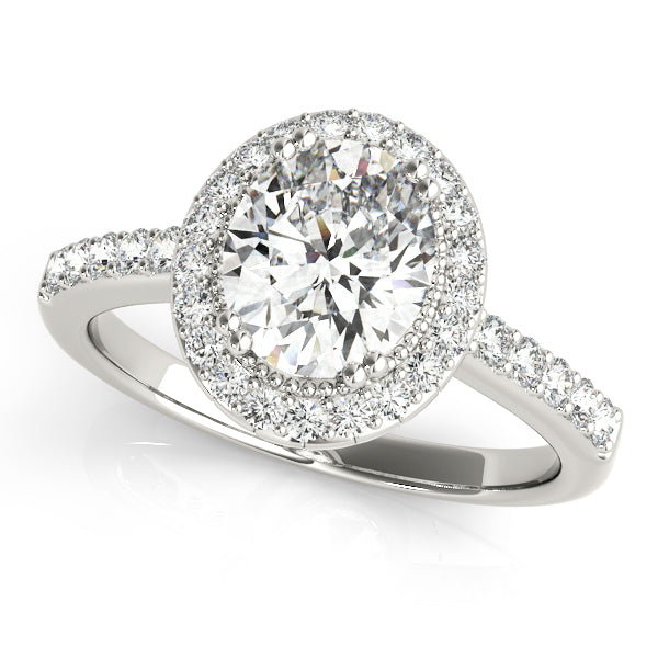 Oval Halo Engagement Classic Vintage Ring Style LY71925 - Lyght Jewelers 10040 W Cheyenne Ave Ste 160 Las Vegas NV 89129