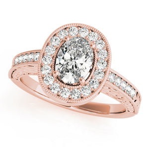 Oval Halo Engagement Vintage Ring Style LY71917 - Lyght Jewelers 10040 W Cheyenne Ave Ste 160 Las Vegas NV 89129