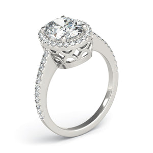 Oval Halo Engagement Filigree Vintage Ring Style LY71932 - Lyght Jewelers 10040 W Cheyenne Ave Ste 160 Las Vegas NV 89129