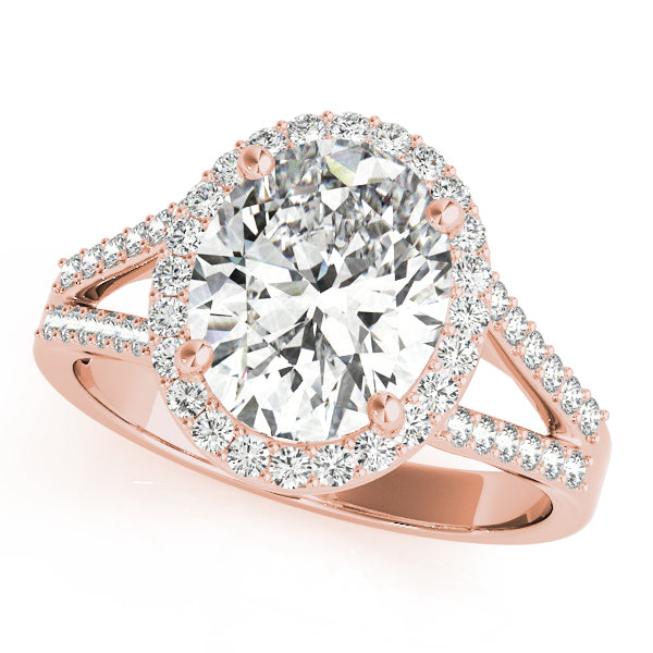 Oval Halo Engagement with Split Shank Ring Style LY71918 - Lyght Jewelers 10040 W Cheyenne Ave Ste 160 Las Vegas NV 89129