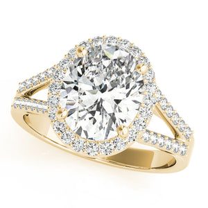 Oval Halo Engagement with Split Shank Ring Style LY71918 - Lyght Jewelers 10040 W Cheyenne Ave Ste 160 Las Vegas NV 89129