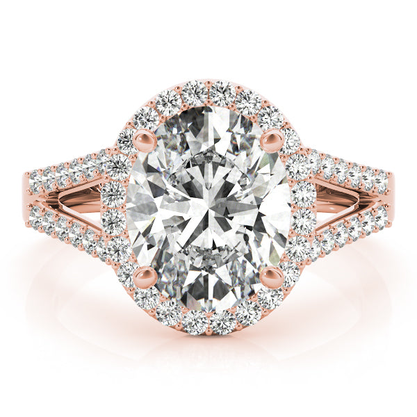 Oval Halo Engagement with Split Shank Ring Style LY71918 - Lyght Jewelers 10040 W Cheyenne Ave Ste 160 Las Vegas NV 89129