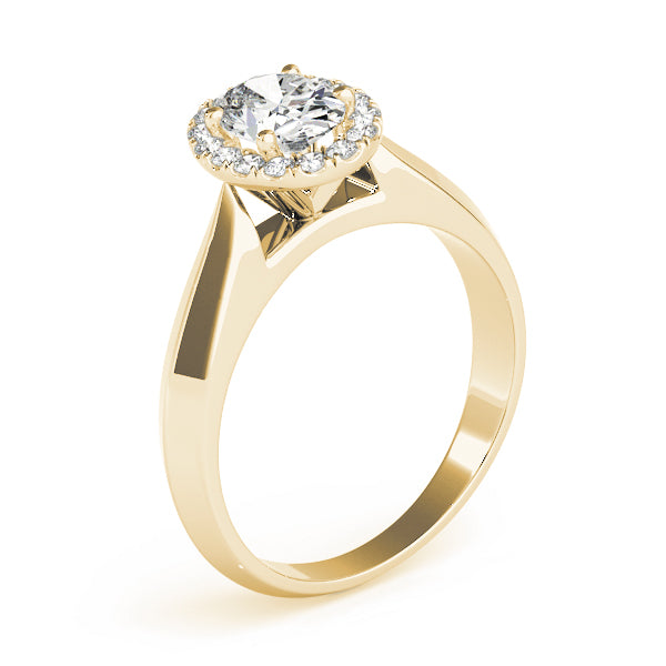 Oval Halo Engagement Modern Clean Ring Style LY71933 - Lyght Jewelers 10040 W Cheyenne Ave Ste 160 Las Vegas NV 89129