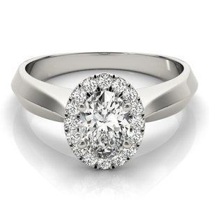 Oval Halo Engagement Modern Clean Ring Style LY71933 - Lyght Jewelers 10040 W Cheyenne Ave Ste 160 Las Vegas NV 89129