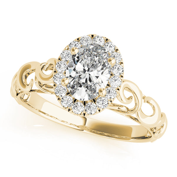 Oval Halo Engagement Contemporary Ring Style LY71922 - Lyght Jewelers 10040 W Cheyenne Ave Ste 160 Las Vegas NV 89129