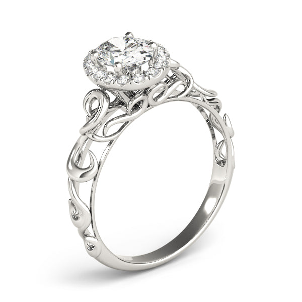 Oval Halo Engagement Contemporary Ring Style LY71922 - Lyght Jewelers 10040 W Cheyenne Ave Ste 160 Las Vegas NV 89129