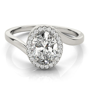 Oval Halo Engagement Bypass Vintage Ring Style LY71921 - Lyght Jewelers 10040 W Cheyenne Ave Ste 160 Las Vegas NV 89129