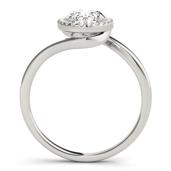 Oval Halo Engagement Bypass Vintage Ring Style LY71921 - Lyght Jewelers 10040 W Cheyenne Ave Ste 160 Las Vegas NV 89129