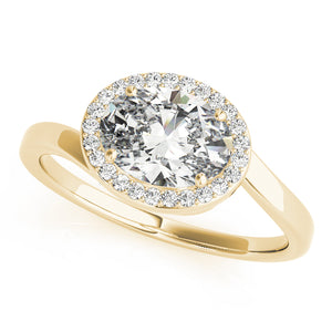 Oval Halo Engagement Bypass Vintage Ring Style LY71920 - Lyght Jewelers 10040 W Cheyenne Ave Ste 160 Las Vegas NV 89129