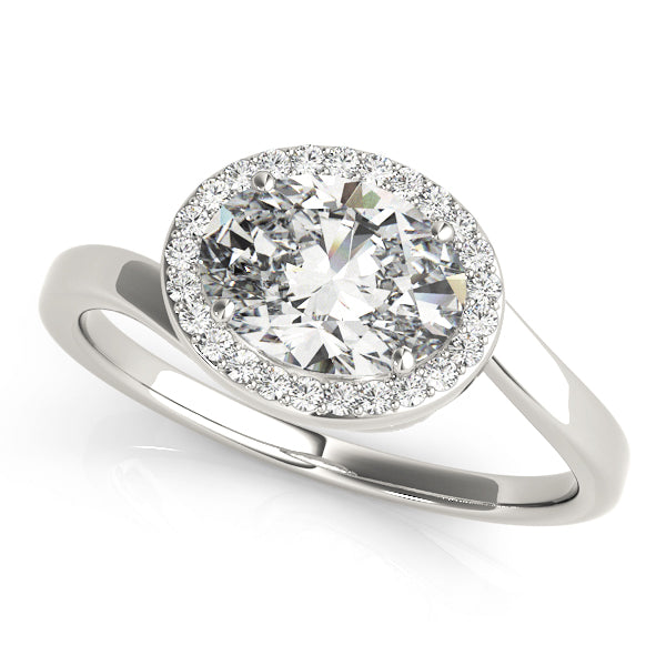 Oval Halo Engagement Bypass Vintage Ring Style LY71920 - Lyght Jewelers 10040 W Cheyenne Ave Ste 160 Las Vegas NV 89129