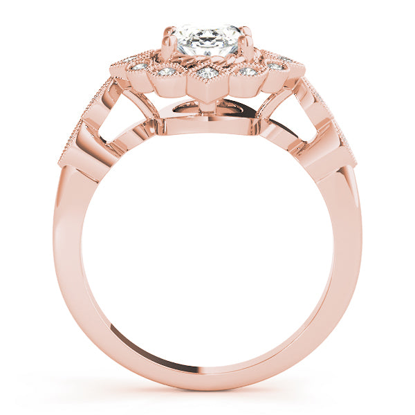 Oval Halo Vintage Engagement Ring Style LY71910 - Lyght Jewelers 10040 W Cheyenne Ave Ste 160 Las Vegas NV 89129