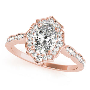 Oval Halo Engagement Fancy Vintage Ring Style LY71931 - Lyght Jewelers 10040 W Cheyenne Ave Ste 160 Las Vegas NV 89129