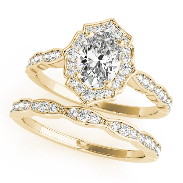 Oval Halo Engagement Fancy Vintage Ring Style LY71931 - Lyght Jewelers 10040 W Cheyenne Ave Ste 160 Las Vegas NV 89129