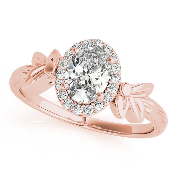 Oval Halo Engagement Floral Ring Style LY71914 - Lyght Jewelers 10040 W Cheyenne Ave Ste 160 Las Vegas NV 89129