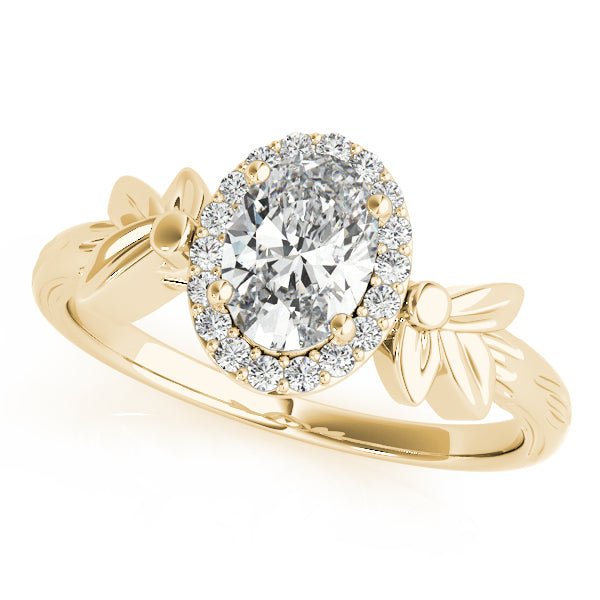 Oval Halo Engagement Floral Ring Style LY71914 - Lyght Jewelers 10040 W Cheyenne Ave Ste 160 Las Vegas NV 89129