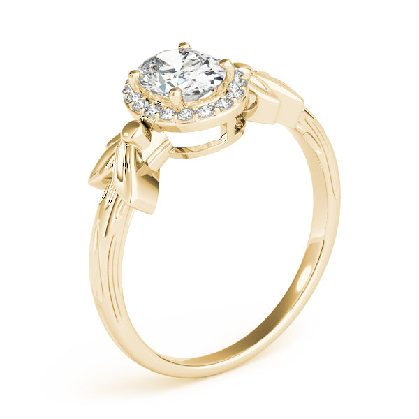Oval Halo Engagement Floral Ring Style LY71914 - Lyght Jewelers 10040 W Cheyenne Ave Ste 160 Las Vegas NV 89129