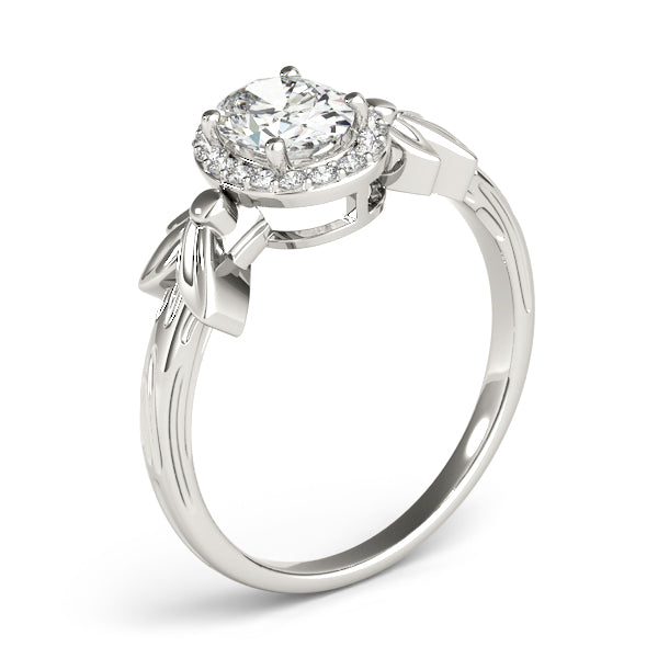 Oval Halo Engagement Floral Ring Style LY71914 - Lyght Jewelers 10040 W Cheyenne Ave Ste 160 Las Vegas NV 89129