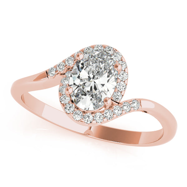 Oval Bypass Halo Engagement Ring Style LY71912 - Lyght Jewelers 10040 W Cheyenne Ave Ste 160 Las Vegas NV 89129