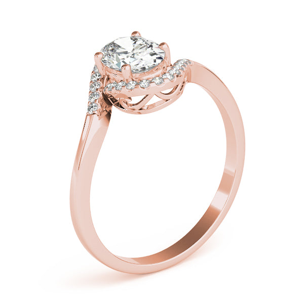 Oval Bypass Halo Engagement Ring Style LY71912 - Lyght Jewelers 10040 W Cheyenne Ave Ste 160 Las Vegas NV 89129