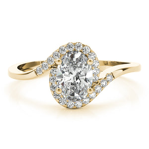 Oval Bypass Halo Engagement Ring Style LY71912 - Lyght Jewelers 10040 W Cheyenne Ave Ste 160 Las Vegas NV 89129