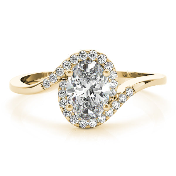 Oval Bypass Halo Engagement Ring Style LY71912 - Lyght Jewelers 10040 W Cheyenne Ave Ste 160 Las Vegas NV 89129