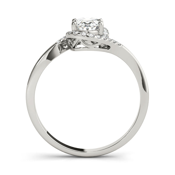 Oval Bypass Halo Engagement Ring Style LY71912 - Lyght Jewelers 10040 W Cheyenne Ave Ste 160 Las Vegas NV 89129