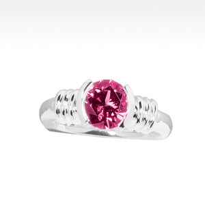 "LBD Evolved" Rhodolite Garnet Ring in Argentium Silver - Lyght Jewelers 10040 W Cheyenne Ave Ste 160 Las Vegas NV 89129