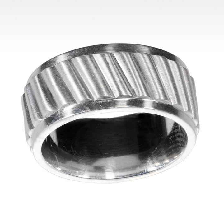 "Revolution" Argentium Silver Men's Ring - Lyght Jewelers 10040 W Cheyenne Ave Ste 160 Las Vegas NV 89129