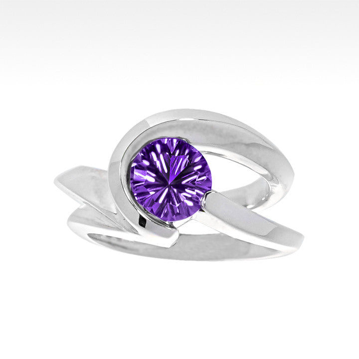 "Risqué" Amethyst Ring in Argentium Silver - Lyght Jewelers 10040 W Cheyenne Ave Ste 160 Las Vegas NV 89129
