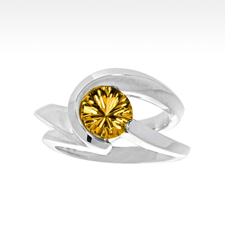 "Risqué" Citrine Ring in Argentium Silver - Lyght Jewelers 10040 W Cheyenne Ave Ste 160 Las Vegas NV 89129