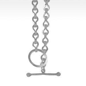 "Roman Loop" 19 Inch Handmade Roman Era Chain in Fine Silver - Lyght Jewelers 10040 W Cheyenne Ave Ste 160 Las Vegas NV 89129