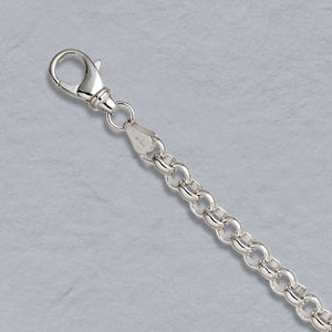 Sterling Silver Rolo Chain Bracelet 6.2mm - Lyght Jewelers 10040 W Cheyenne Ave Ste 160 Las Vegas NV 89129