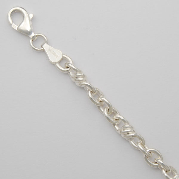 Sterling Silver Round Link w/ Wrapping 8.0mm - Lyght Jewelers 10040 W Cheyenne Ave Ste 160 Las Vegas NV 89129