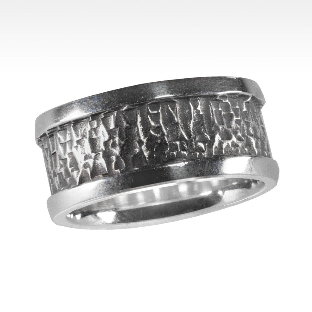 92.5 Oxidized Silver Ring For Men Big Size Men - Silver Palace